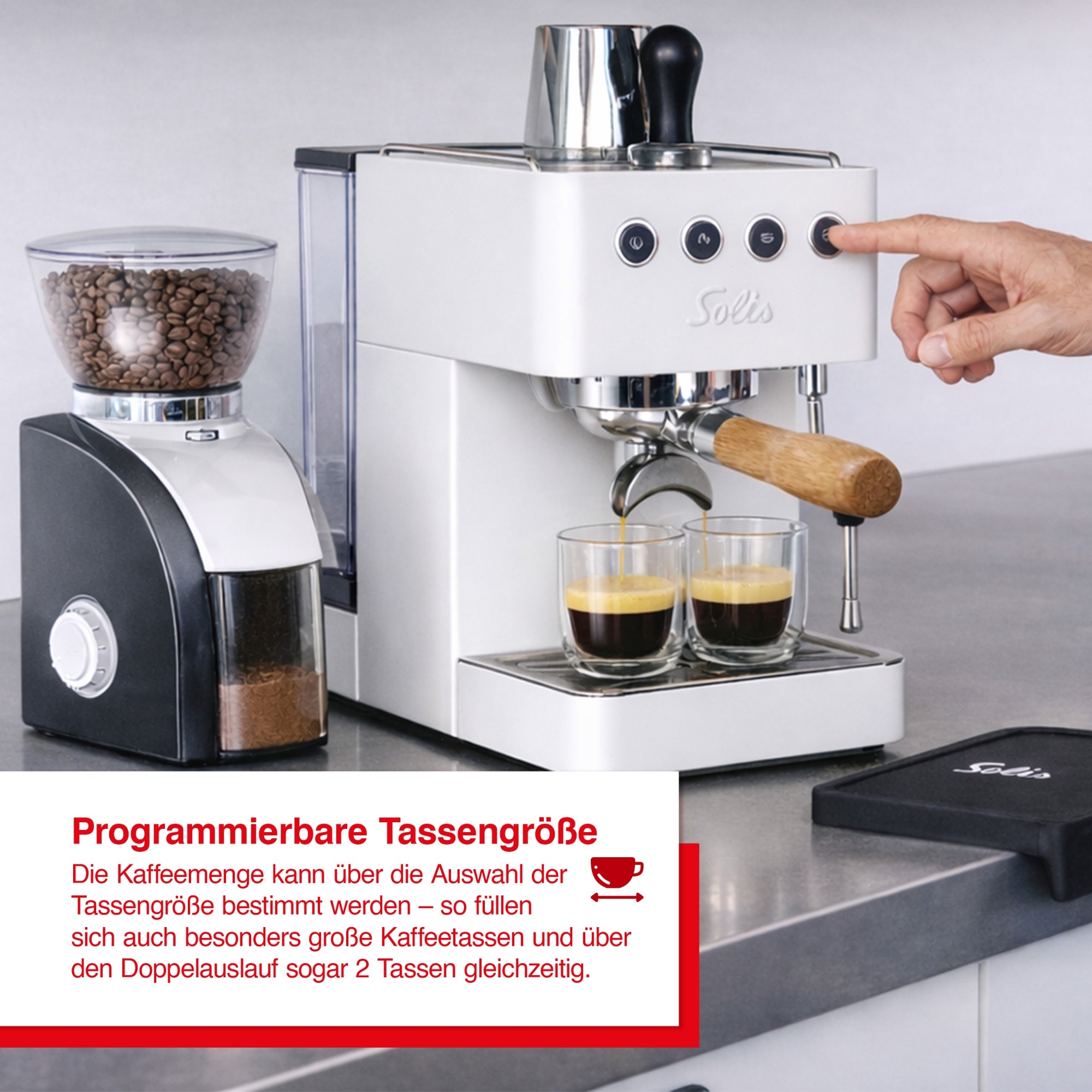 Solis_Barista Gran Gusto (Typ 1014), weiß_weiß