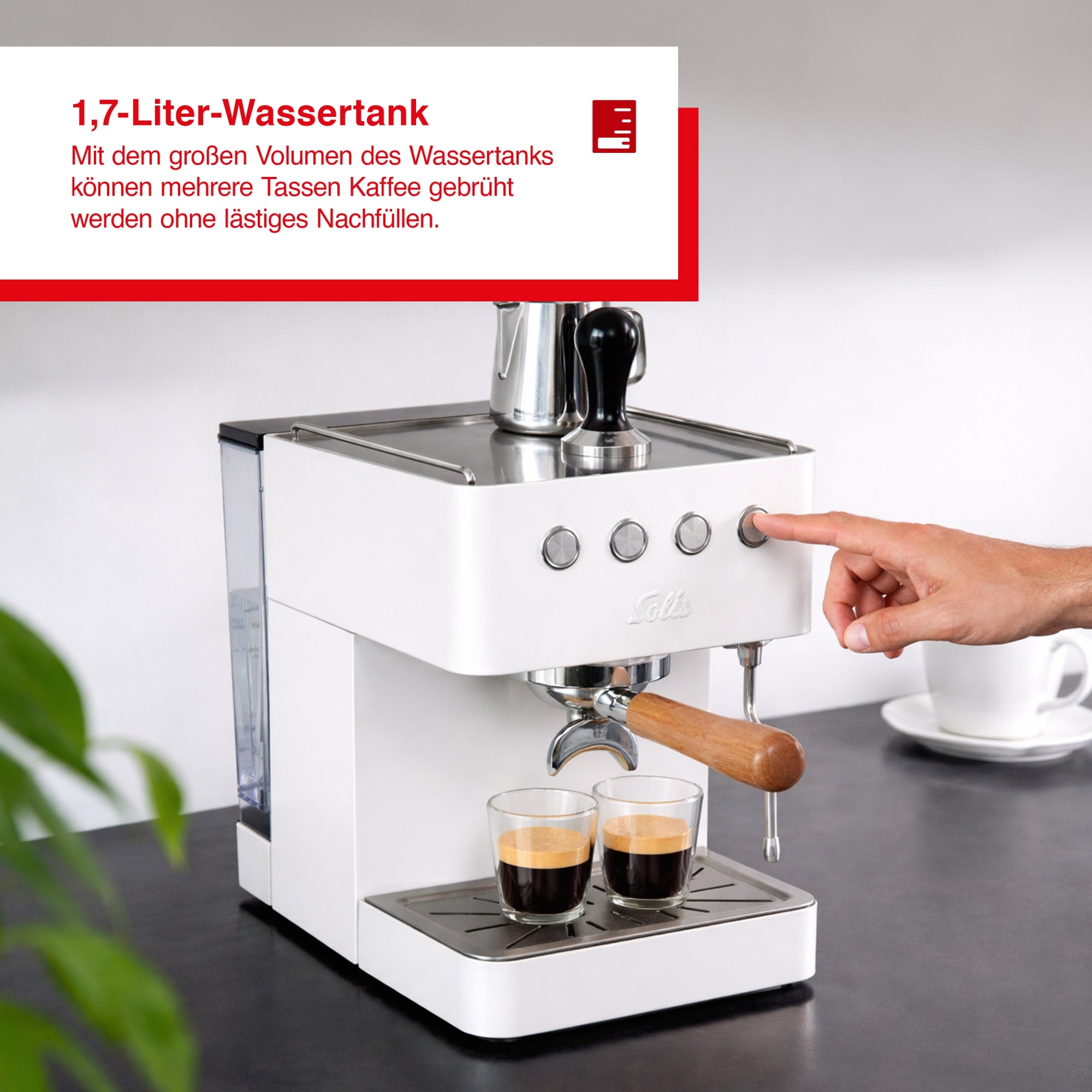 Solis_Barista Gran Gusto (Typ 1014), weiß_weiß