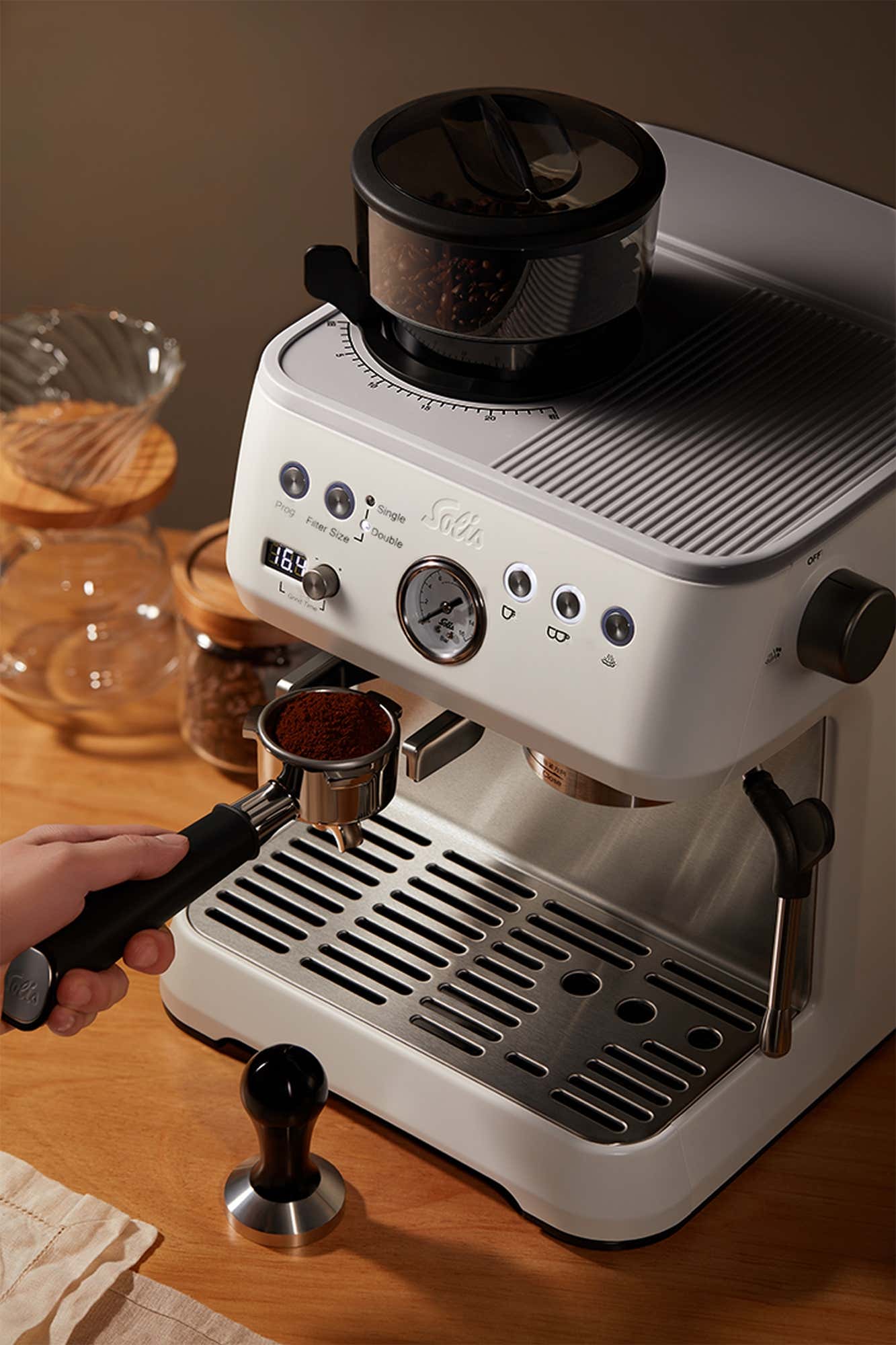 Solis_Grind&Infuse PERFETTA (Typ 1019), weiß_weiß