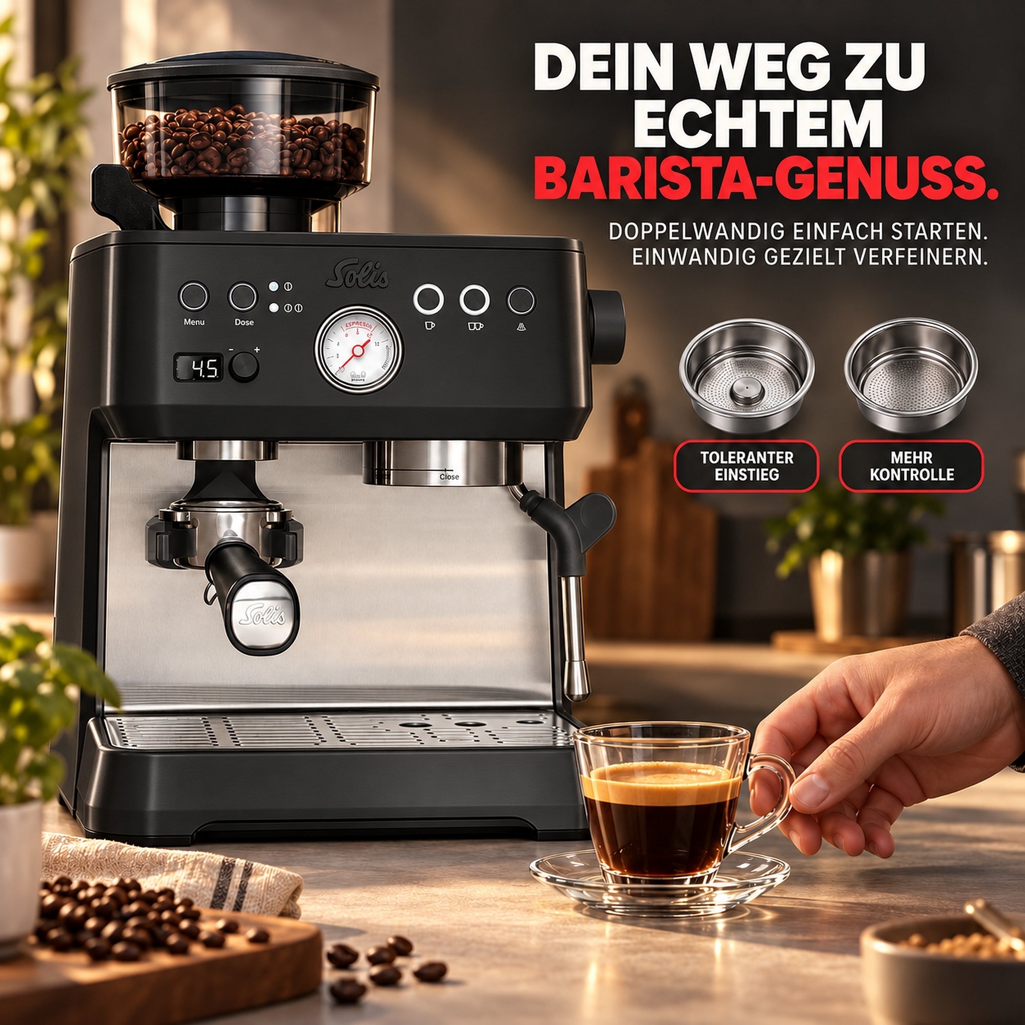 Solis_Crema Bar schwarz (Typ 1009)_schwarz