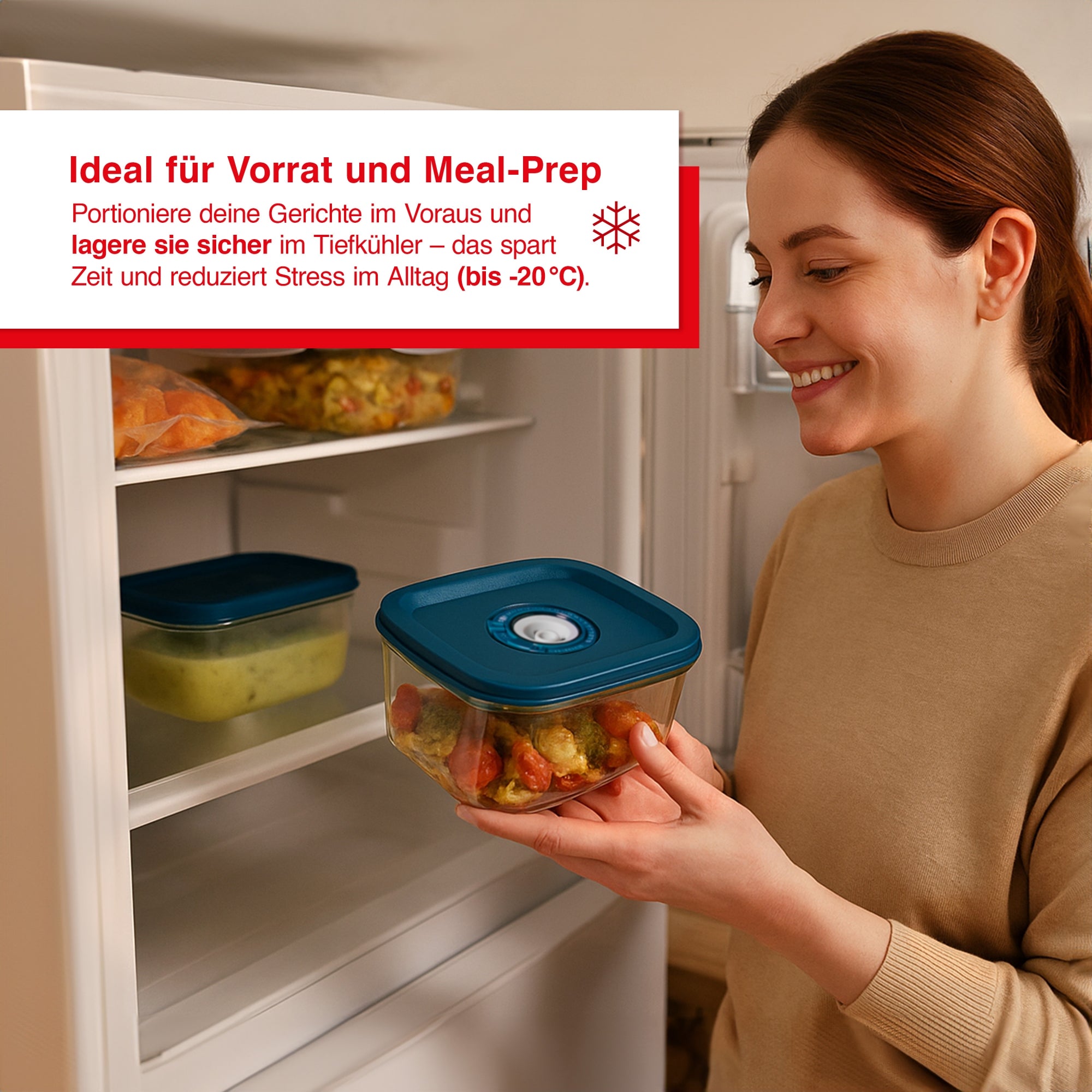 Solis_Vakuum Behälter Glas 370ml_Transparent