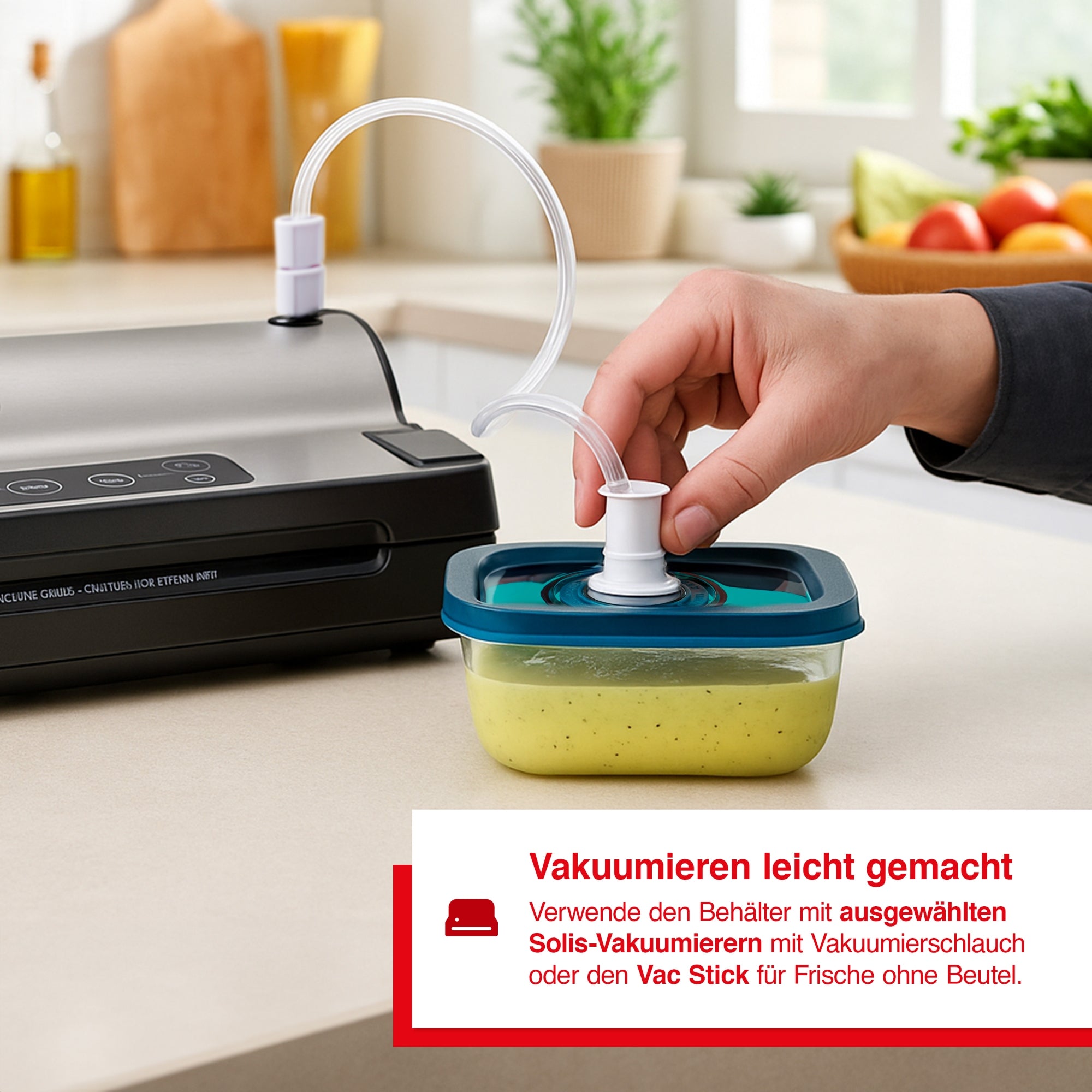 Solis_Vakuum Behälter Glas 370ml_Transparent