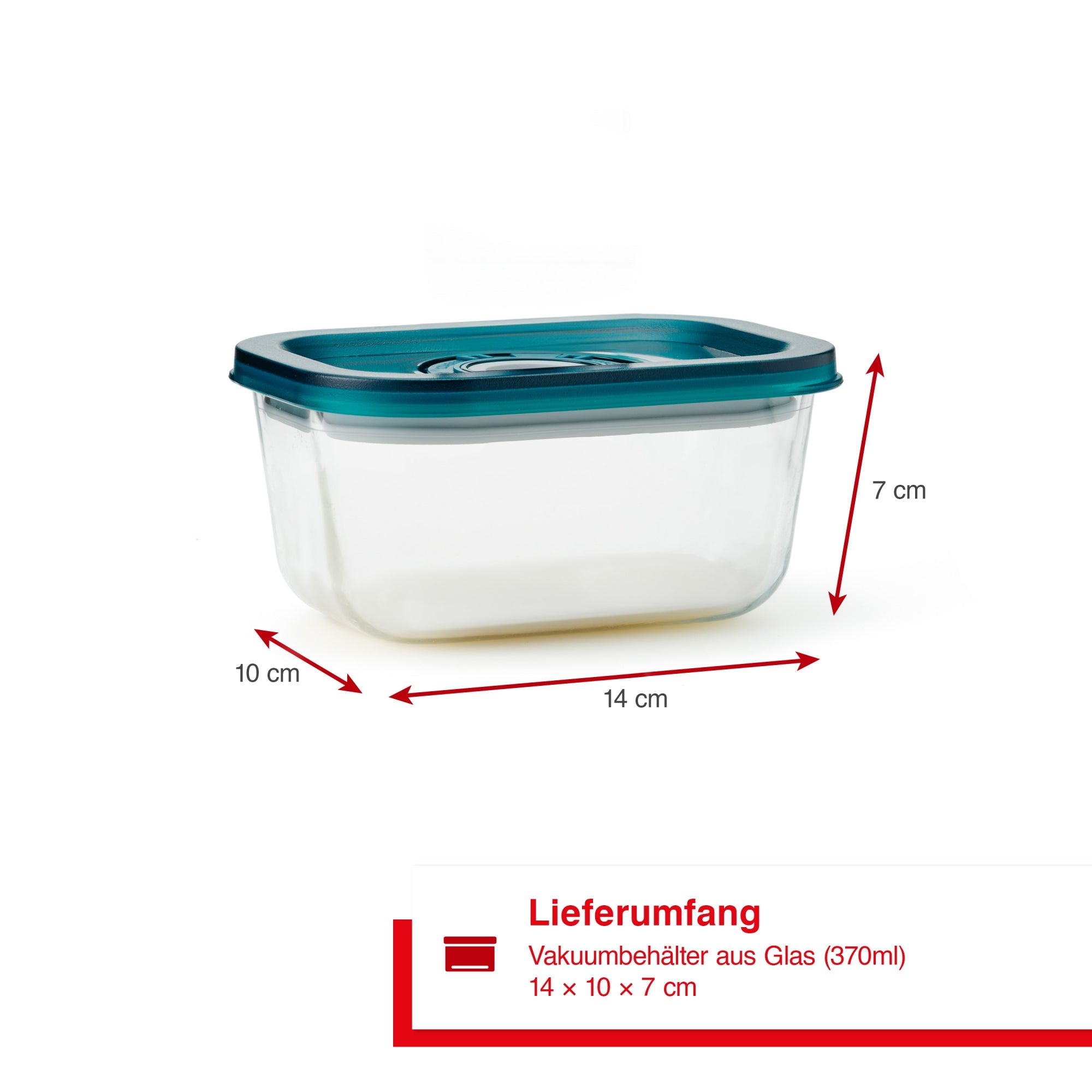Solis_Vakuum Behälter Glas 370ml_Transparent