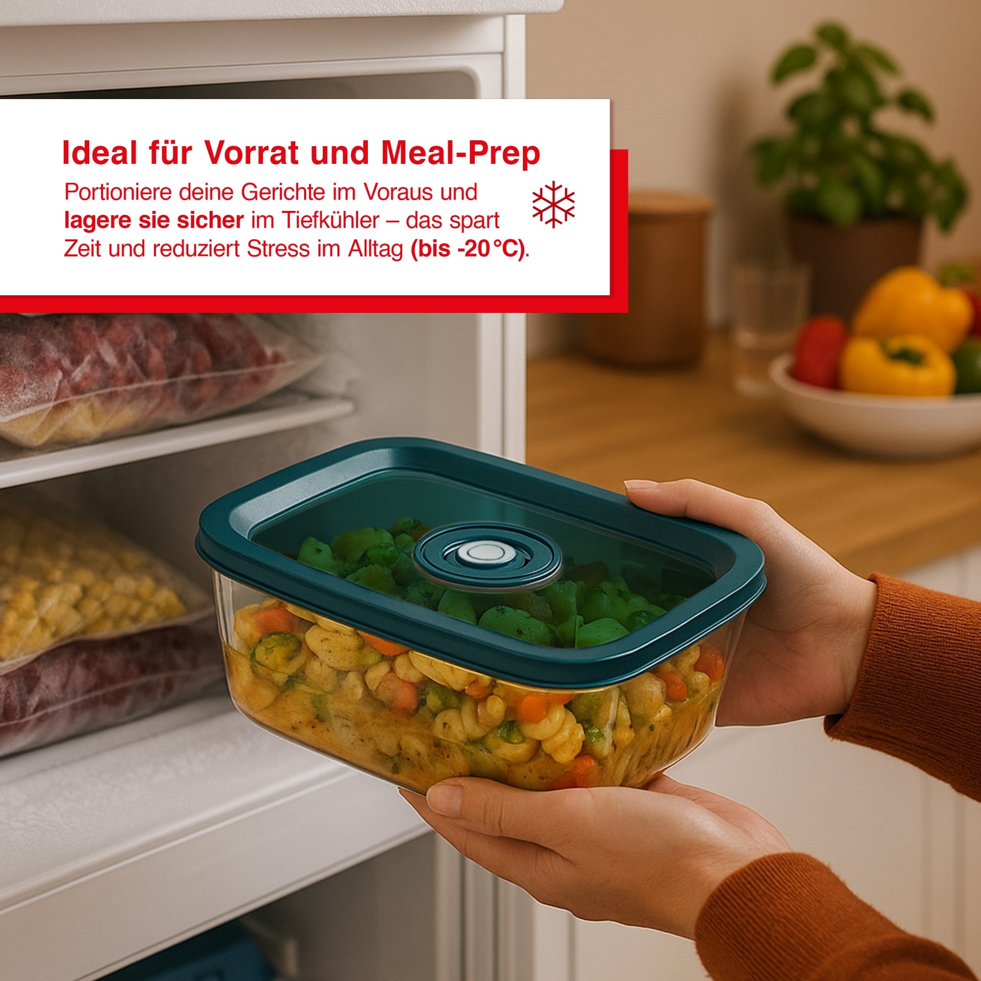 Solis_Vakuum Behälter Glas 1300ml_Transparent