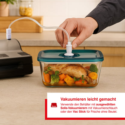 Solis_Vakuum Behälter Glas 1300ml_Transparent