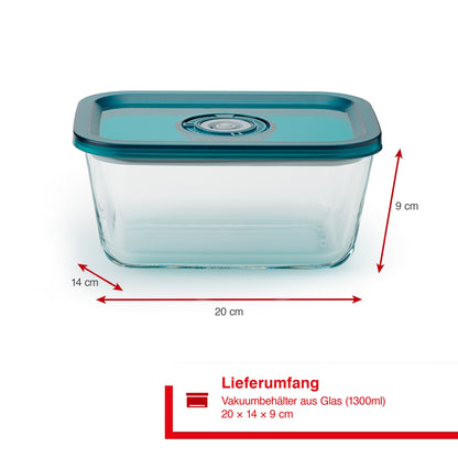 Solis_Vakuum Behälter Glas 1300ml_Transparent