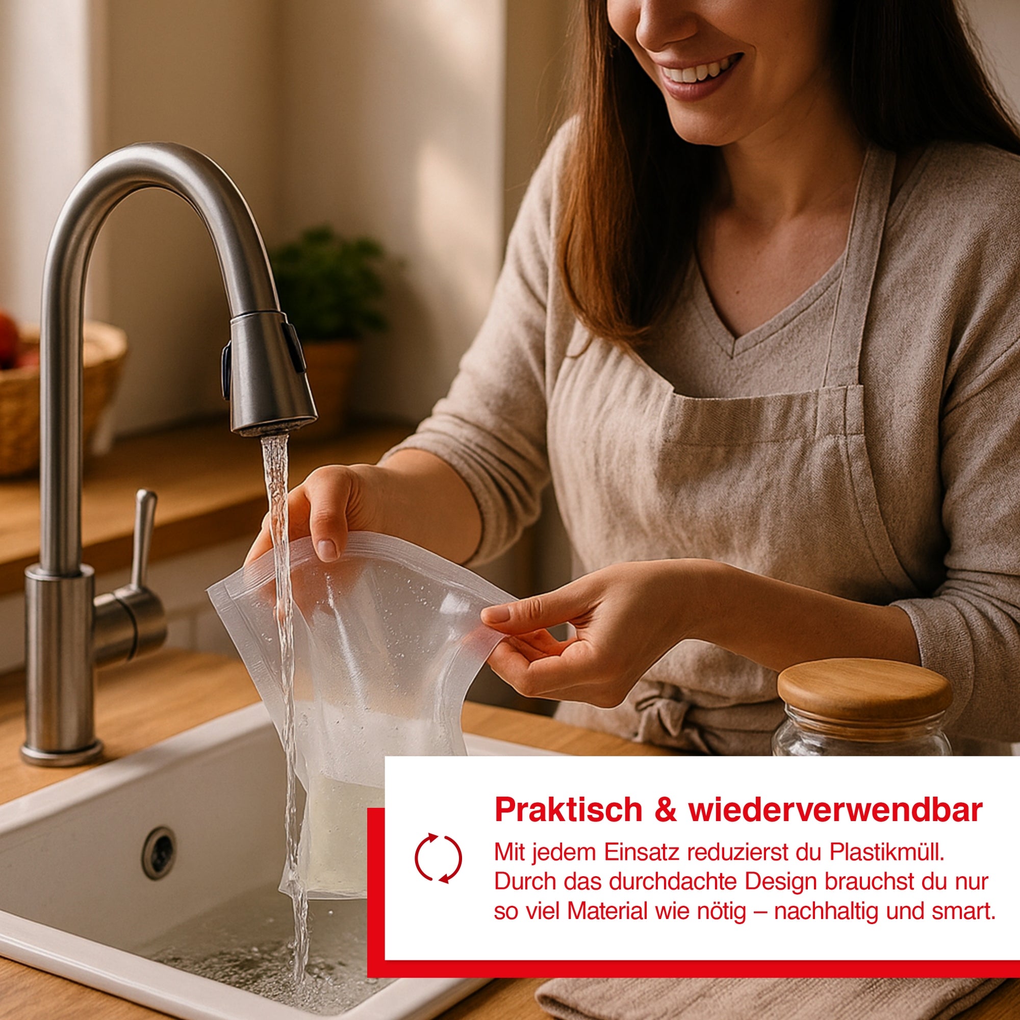 Solis_Stand Up Vakuumierbeutel Stehend, 50 Stück B-Ware_Transparent