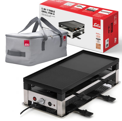Solis_5in1 Tischgrill für 8 Pers. (Typ 791) + Transport-Tasche_schwarz