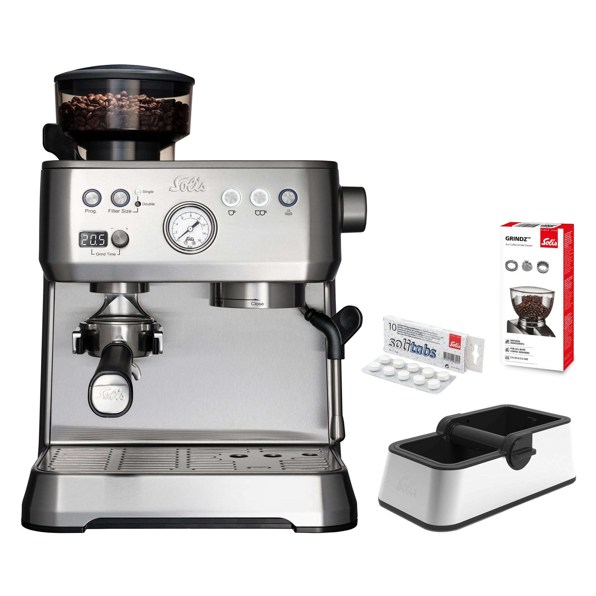 Solis_Grind&Infuse PERFETTA (Typ 1019), silber_silber