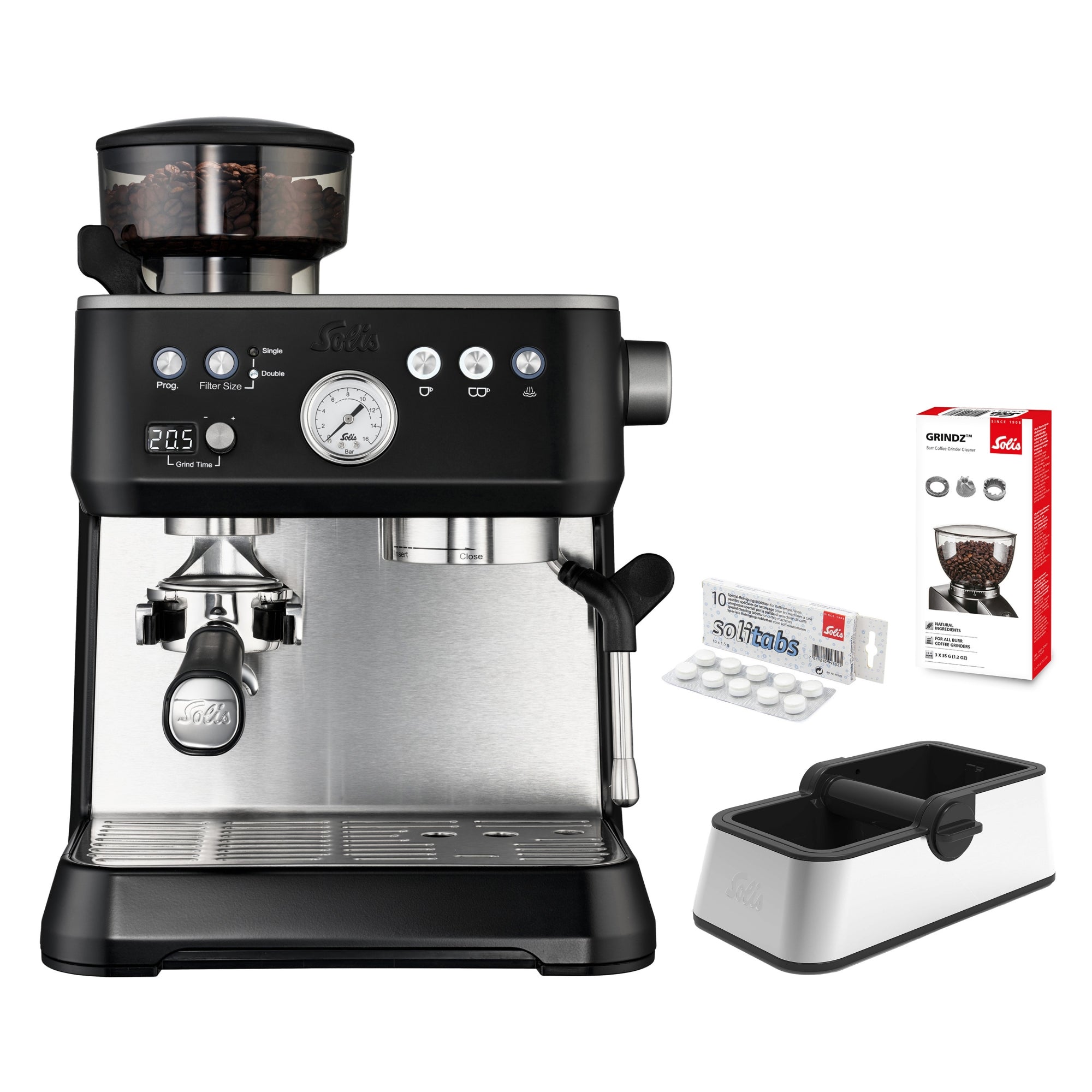Solis_Grind&Infuse PERFETTA (Typ 1019), schwarz_schwarz